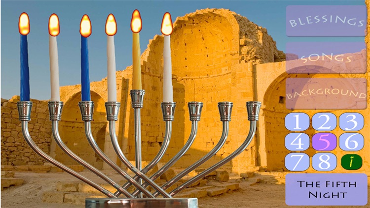 Menorah HD - Hebrew Maoz Tzur prayers and traditional songs