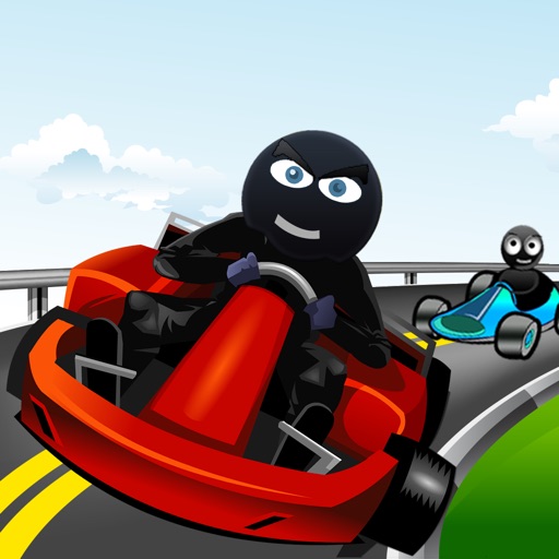 Angry Stick-man Road Karts: Asphalt Go-Kart Racing Pro iOS App