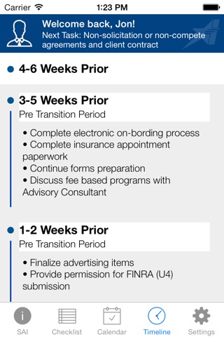 Securities America Transition screenshot 3