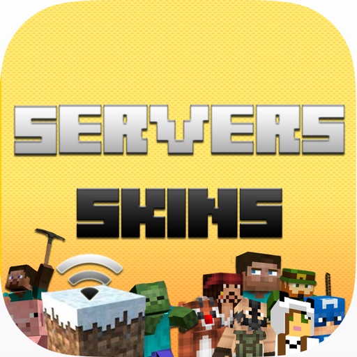 Servers & Skins For Minecraft - Servers IP List, Multiplayer & Skin Textures To Change Your Skin icon