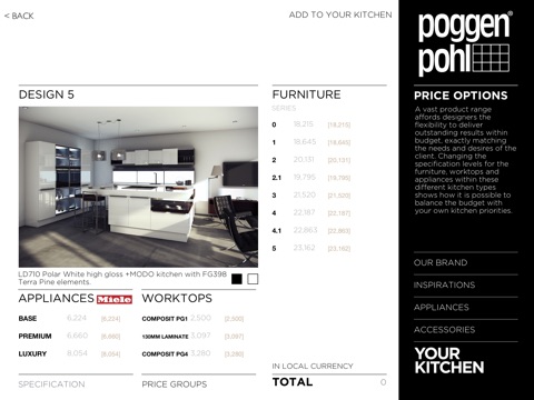 Poggenpohl – Your Kitchen screenshot 2