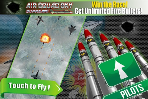 Renegade Air Squad Supreme Jet Fighter : FREE After burner burn out in the sky screenshot 3