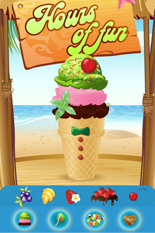 My Frozen Ice Cream Sundae Maker - The Virtual Candy Cone Sugar Pop Cotton Party Shop Game screenshot 3