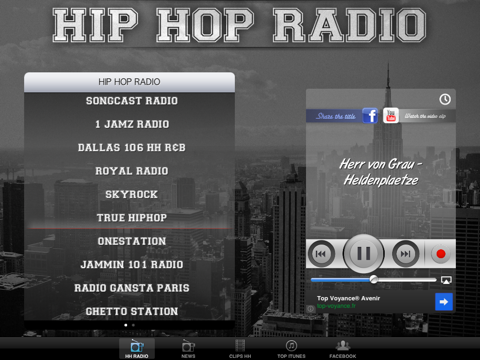 HIPHOP RADIO [recording] - Les meilleurs radios hip hop et rnb ! screenshot