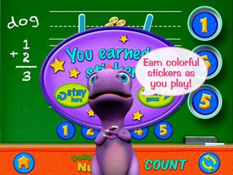 Numbers with Dally Dino HD - Preschool Kids Learn Counting with A Fun Dinosaur Friend screenshot 3