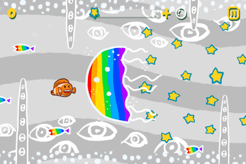 Doodle Fish Swim Tale! - A Splashy Rainbow Hunt for Ocean Stars Under the Sea Scribble Edition FREE screenshot 2