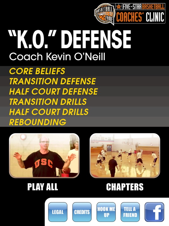 K.O. Defense - With Coach Kevin O Neill - Full Court Basketball Training Instruction - XL