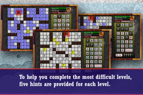 CROSSWORD CRYPTOGRAM - Clueless Crossword Puzzle screenshot 4