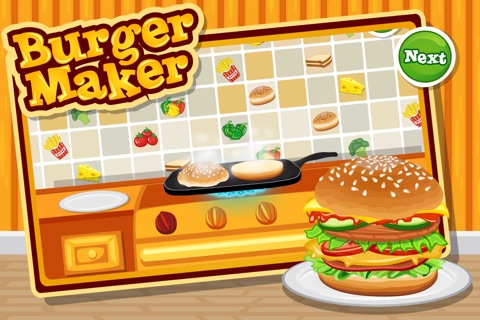 Burger Maker - Fast Food Cooking Game for Boys and Girls screenshot 3