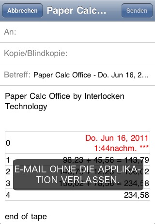 Paper Calc Office Lite screenshot 4