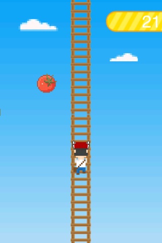 Pixel Man Climbing Ladder screenshot 4