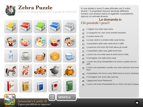 The Zebra Puzzle HD Free screenshot 3