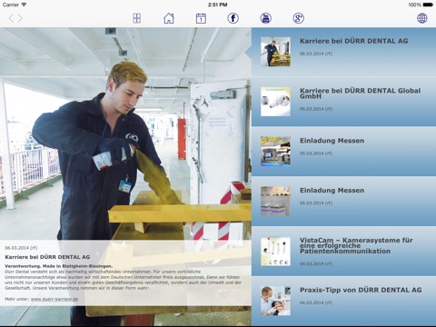 DÜRR DENTAL News screenshot 2