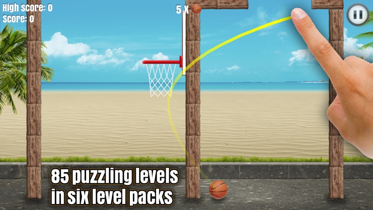 Through the Hoop - Basketball Physics Puzzler Premium screenshot-4