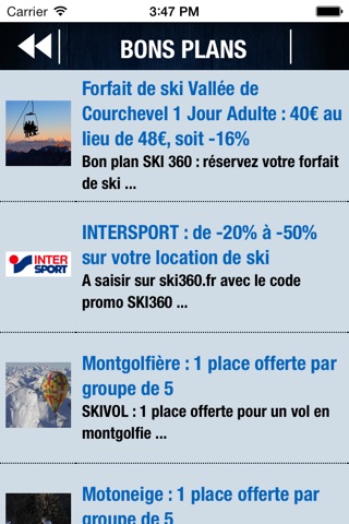 COURCHEVEL par SKI 360 (bons plans, infos ski, séjours, GPS challenge,…) screenshot 4