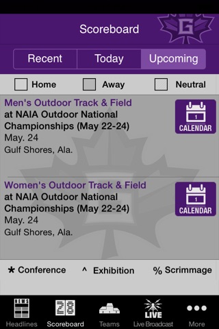 Goshen College Athletics screenshot 3