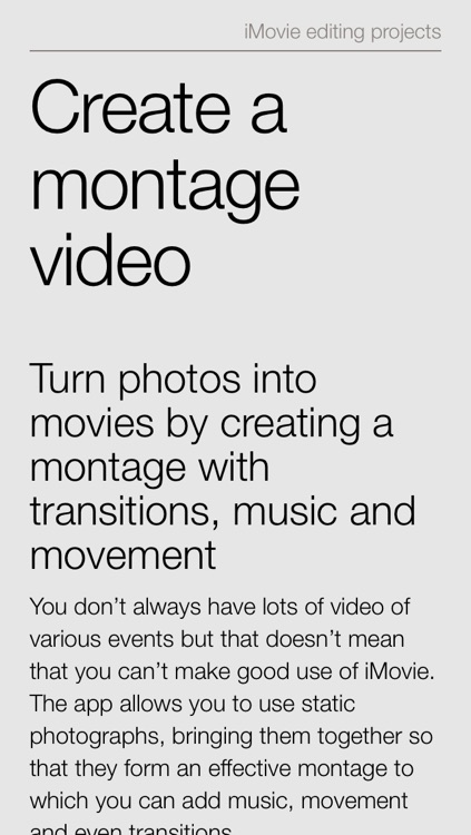 Complete Manual: iMovie Edition