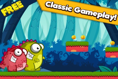 Abby The Cute Dino in Dinosaur Land - Awesome Run And Jump Story Game For Kids FREE screenshot 2