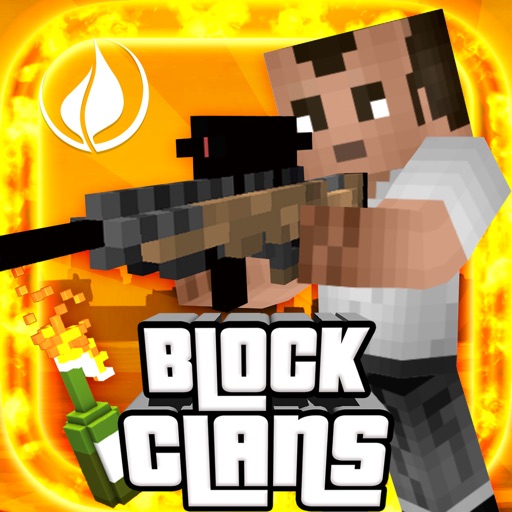 Block Clans - Survival Pixel World Gun in 3D Block icon
