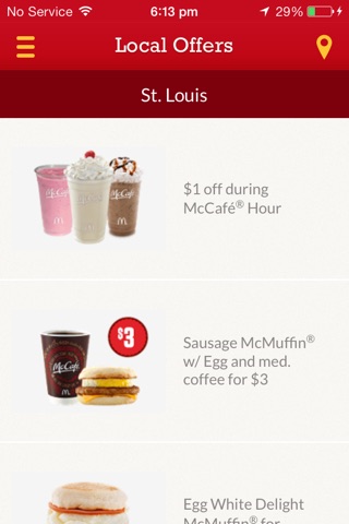 McD App screenshot 2