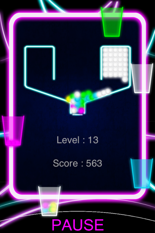 100 Neon Balls - Free Color Drop Physics Game screenshot 4