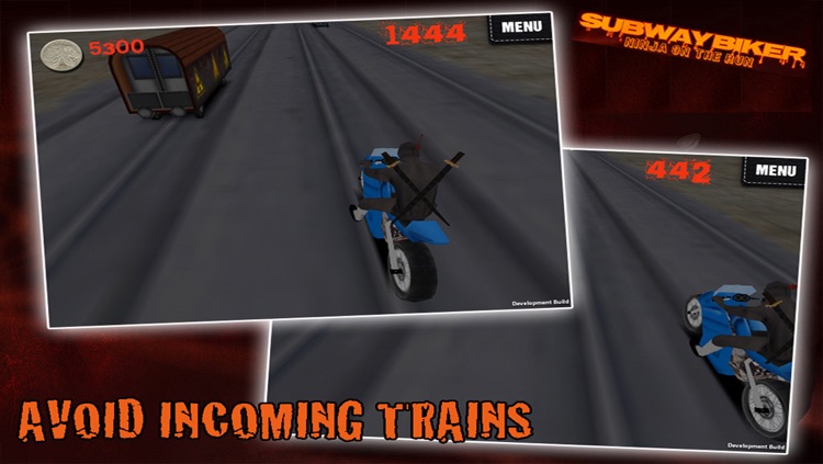 Subway Biker - Ninja on the Run screenshot-3