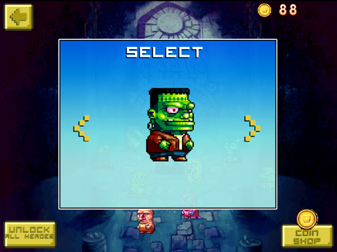 Dumpy Pixel Monsters: The Adventure of Scary Aliens HD Edition screenshot 2