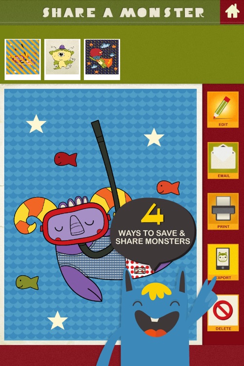 Monster Coloring Book Lite screenshot-4