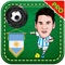 The Argentina World Soccer Cheer 2014 lets you edit your photos with the theme of your favorite football hero team