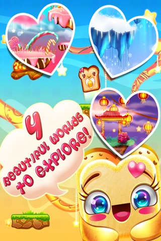 Happy Toast Jumper : Games for the girly girl screenshot 2
