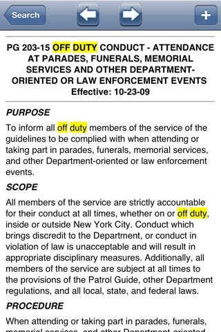 NYPD Patrol Guide 2013 screenshot 3