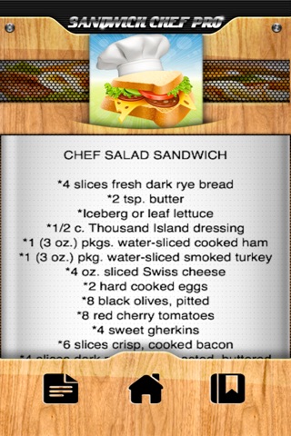 Sandwich Recipe Chef Pro screenshot 3
