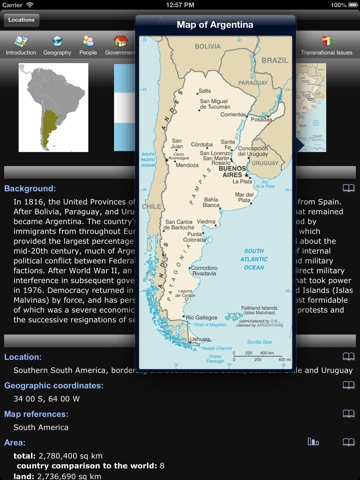 The World Factbook for iPad screenshot 3