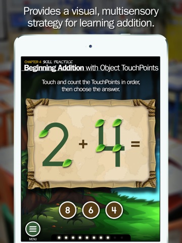TouchMath Jungle Addition 1 screenshot 2