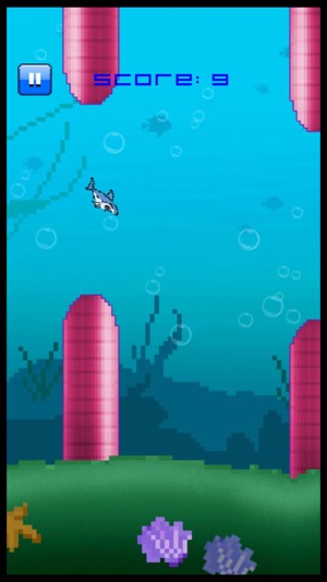 Flying Jumpy Shark - Flapping Bird Fish Wings Flyer(圖1)-速報App