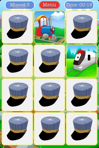 Trains Matching Game - Match Pairs for Train Loving Kids with Fun Cartoon Locomotives! screenshot 2