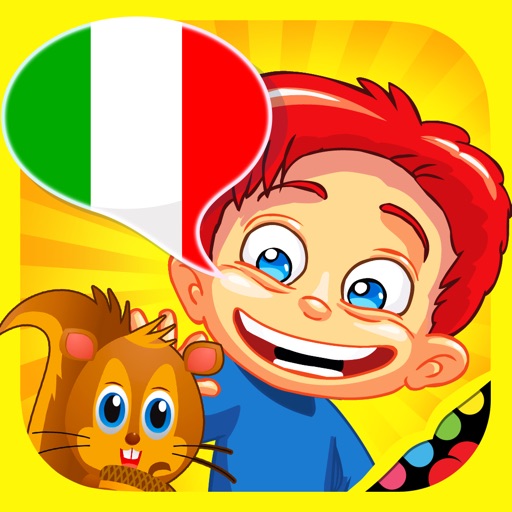Italian for Kids: play, learn and discover the world - children learn a language through play activities: fun quizzes, flash card games and puzzles icon