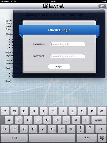 LawNet for iPad screenshot 2