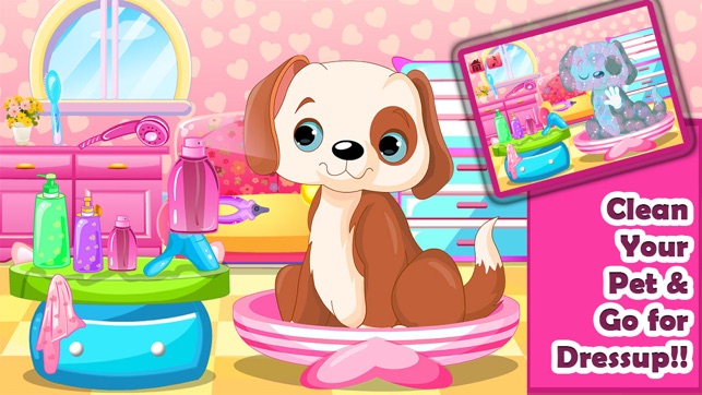 Pets Makeover Salon -Bath,Wash,Dry,Trim Nail and Dress Up!(圖3)-速報App