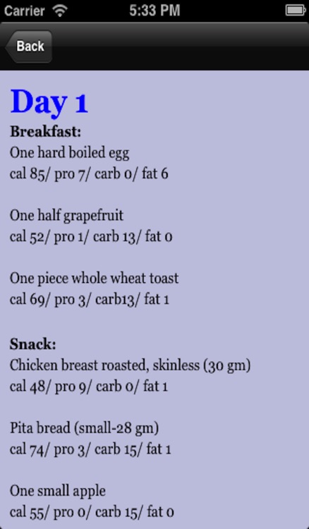 3 Day Diet and 1200 & 1500 Calories Diets