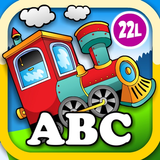 Animal Train Preschool Adventure First Word Learning Games for Toddler Loves Farm and Zoo Animals by Monkey Abby® icon
