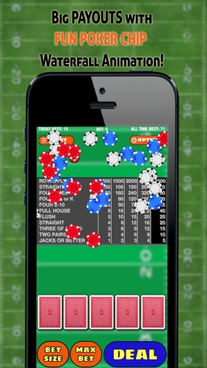 Football's Halftime Video Poker - 六玩轉拉斯維加斯式紙牌遊戲(圖3)-速報App