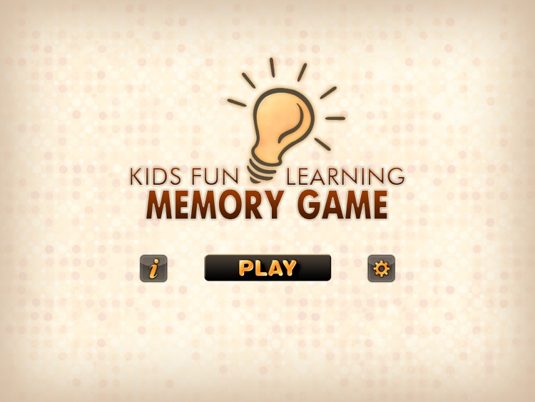 Kids Fun Learning Memory Game