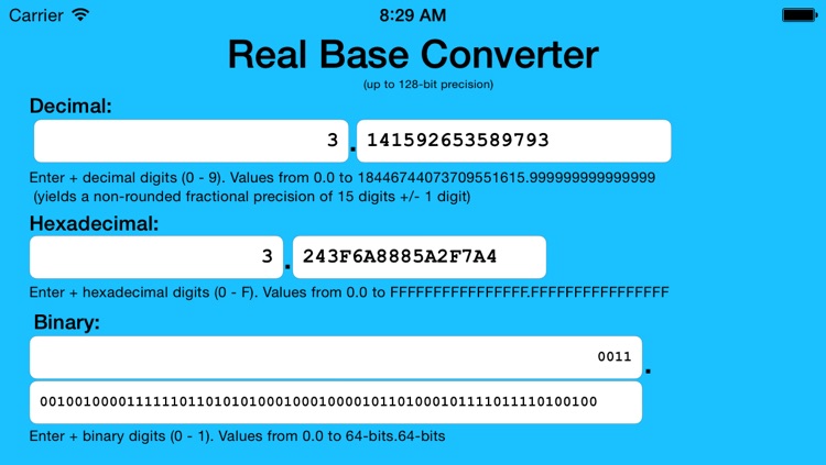 Real Base Converter