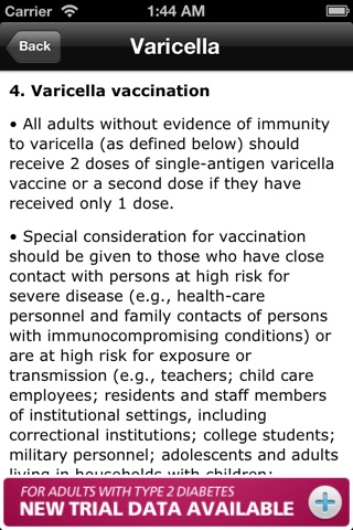 CDC Vaccine Schedule for Adults screenshot 3