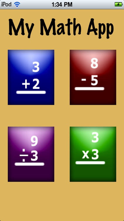 My Math Flash Cards App