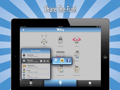 Voicy Voice Changer Free HD - Alter Your Sound into Funny Chipmunk Helium Ghost and Many More! screenshot 2