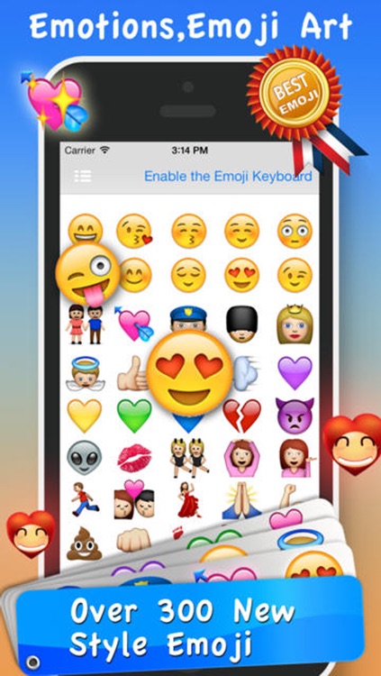 Emoji Emoticons & Animated 3D Smileys PRO - SMS,MMS Faces Stickers for WhatsApp