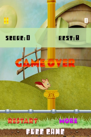 Flying Piggy - Escape the farms and don't plummet into the mud pit screenshot 3