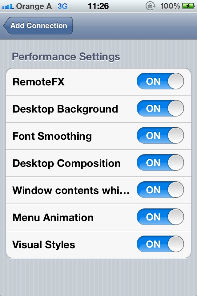 RDP Remote Desktop iFreeRDP screenshot 3